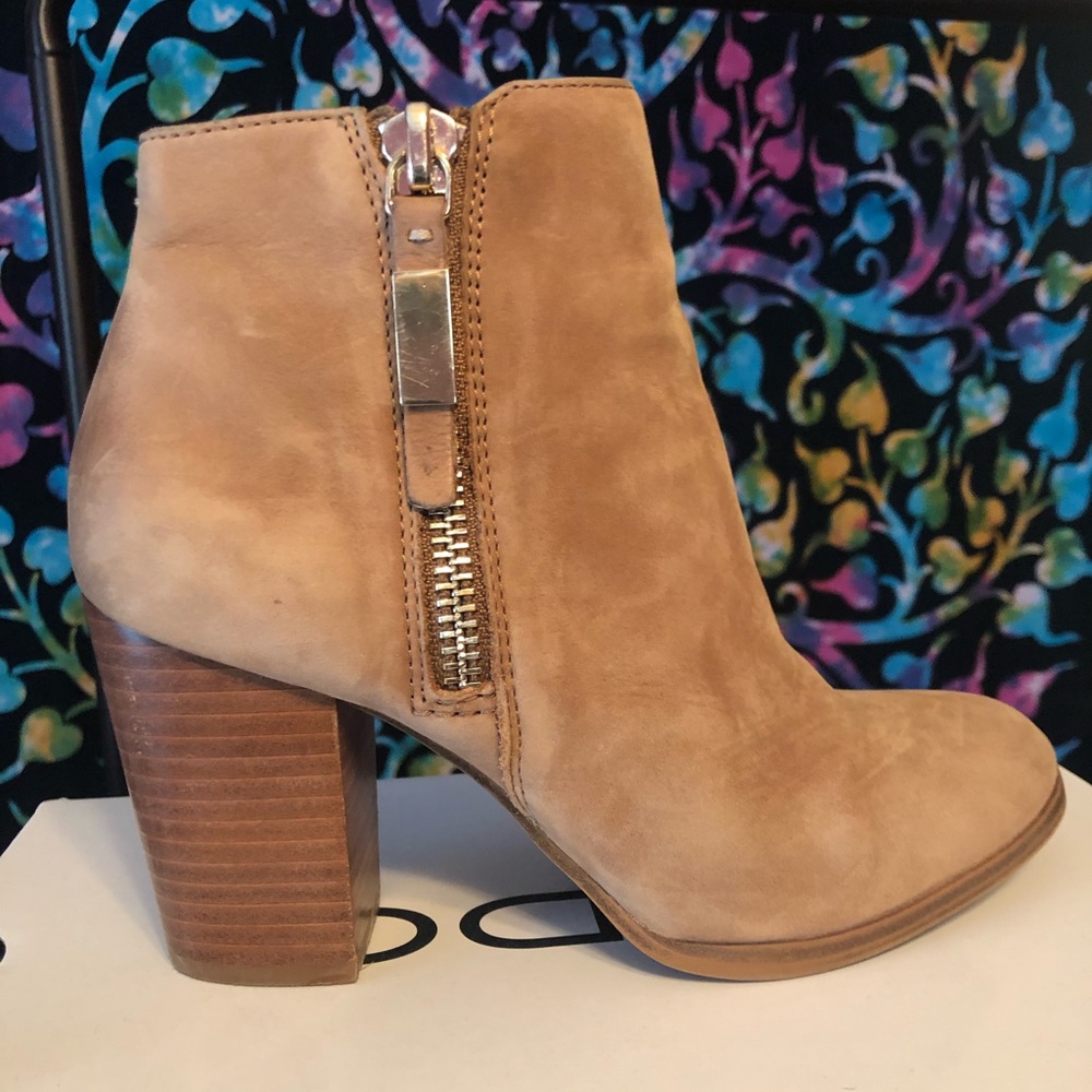 Aldo Ankle Booties - Camel/Tan
